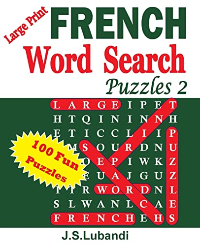 Large Print FRENCH Word Search Puzzles 2