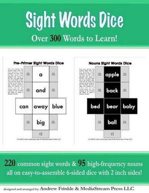 Sight Words Dice