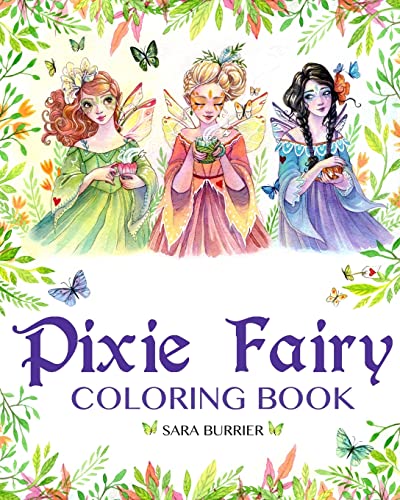 Pixie Fairy Coloring Book
