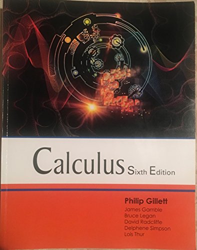 Calculus 6th Edition (Gillett)