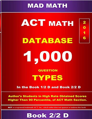 ACT Math Database 2-2 D