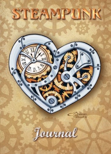 Steampunk - Journal: Heart - 6.5x9 inches - Notebook with lined pages