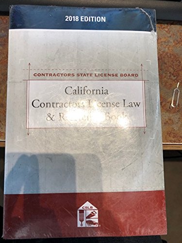 California Contractors License Law  Reference Book