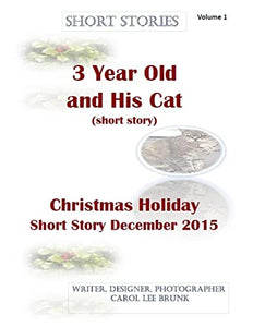 Short Stories 3 Year Old and His Cat and Christmas Holiday Short Story Dec 2015 