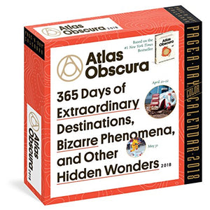 2018 Atlas Obscura: 365 Days of Extraordinary Destinations Colour Page-A-Day Calendar 