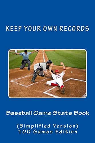 Baseball Game Stats Book