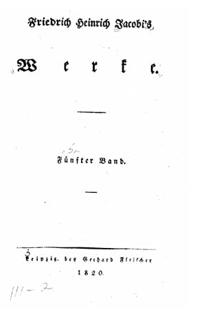 Friedrich Heinrich Jacobi's Werke