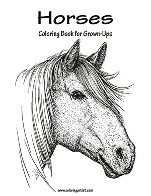 Horses Coloring Book for Grown-Ups 1