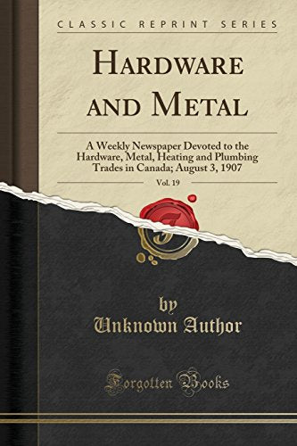 Hardware and Metal, Vol. 19