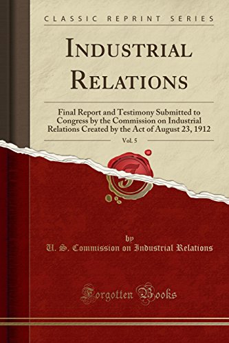 Industrial Relations, Vol. 5