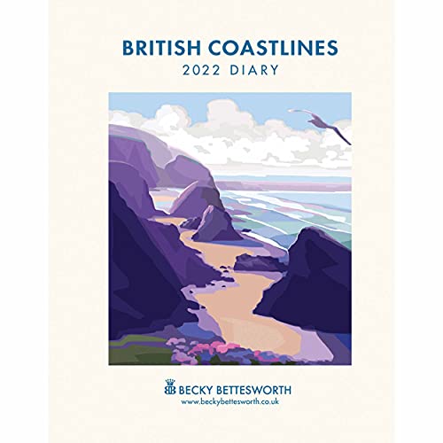 British Coastlines, Becky Bettesworth Deluxe A5 Diary 2022