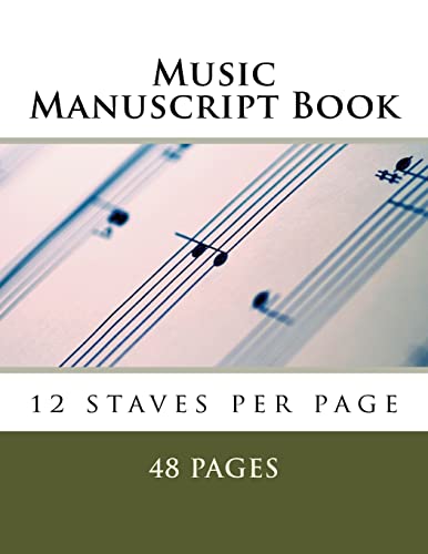 Music Manuscript Book