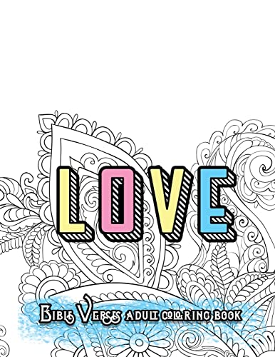 LOVE Bible Verses Adult Coloring Book