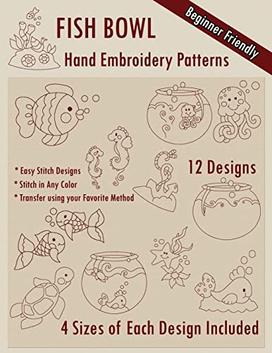 Fish Bowl Hand Embroidery Patterns