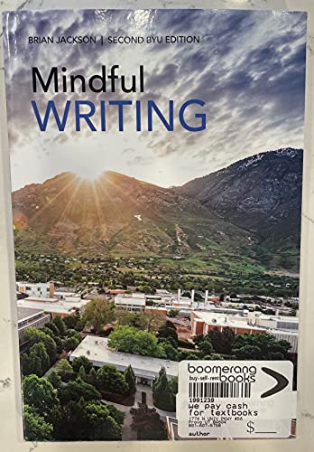 Mindful Writing 2nd BYU Edition 2021