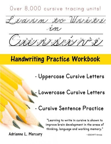 Learn To Write In Cursive: Over 8,000 Cursive Tracing Units