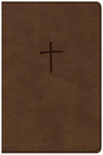 CSB Compact Bible, Brown LeatherTouch, Value Edition