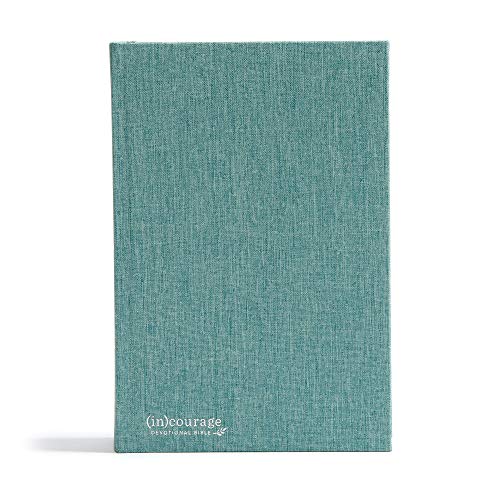 CSB (in)courage Devotional Bible, Green Cloth Over Board Indexed