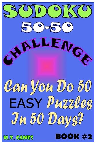 Sudoku 50-50 Challenge Book#2 Easy
