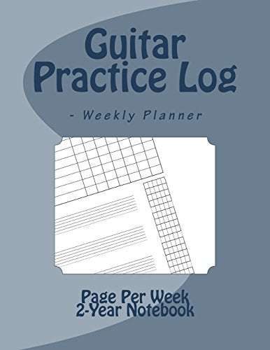 Guitar Practice Log - Weekly Planner