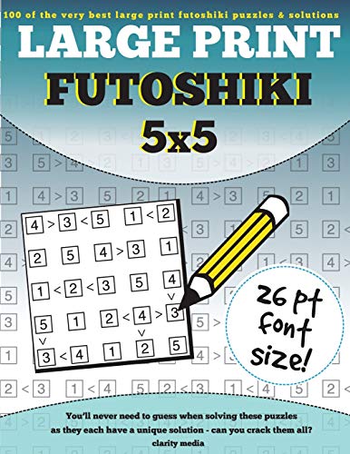 Large Print Futoshiki 5x5