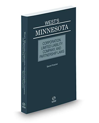WestsÂ® Minnesota Corporation, Limited Liability Company, and Partnership Laws, 2019 ed.