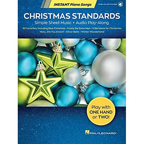 Instant Piano Songs: Christmas Standards - Simple Sheet Music with Audio Play-Along