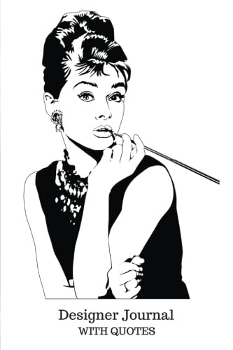 Designer Journal: With Designer Quotes, Audrey Hepburn fashion Journal notebook