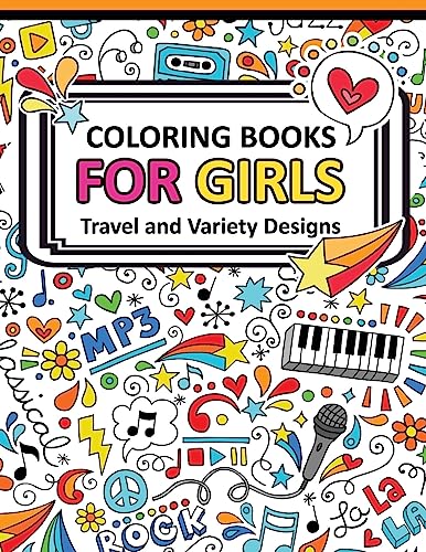 Coloring Book for Girls Doodle Cutes