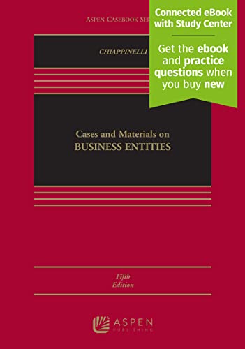 Cases and Materials on Business Entities