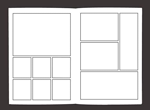 Blank Comic Book: Variety of Templates, 2-9 panel layouts, draw your own Comics