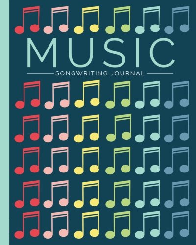 Music Songwriting Journal: Blank Sheet Music, Lyric Diary and Manuscript Paper for Songwriters and Musicians