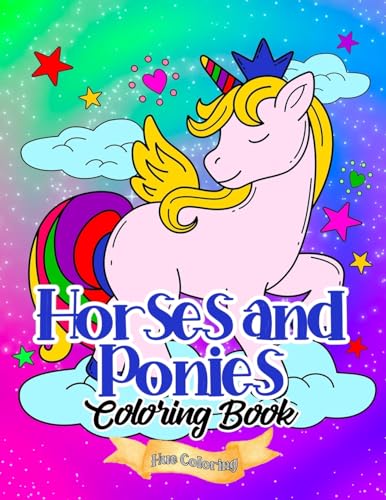 Horses and Ponies Coloring Book