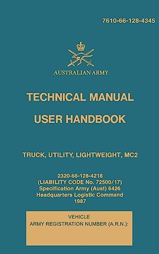 Technical Manual User Handbook Truck, Utility, Lightweight, MC2