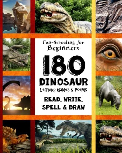 Dinosaur Learning Games and Poems FunSchooling for Beginners  Read Write Spell  Draw  Level A Pocket Sized FunSchooling Books  By The Thinking Tree Volume