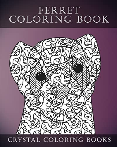 Ferret Colouring Book For Adults