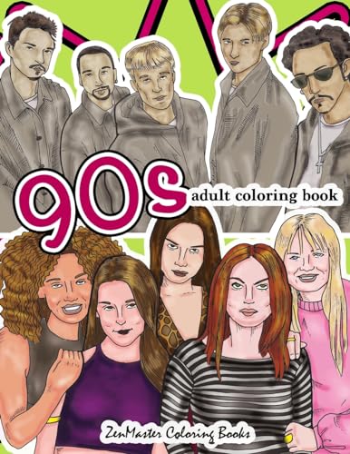 90s Adult Coloring Book
