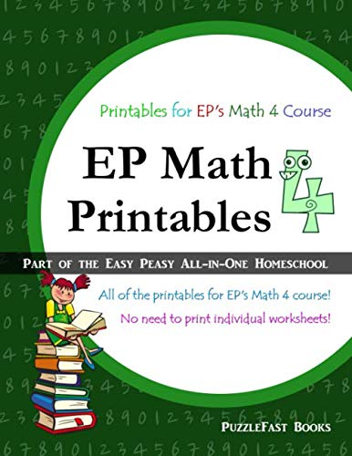 EP Math 4 Printables: Part of the Easy Peasy All-in-One Homeschool