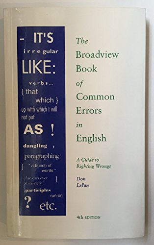 The Broadview Book of Common Errors in English
