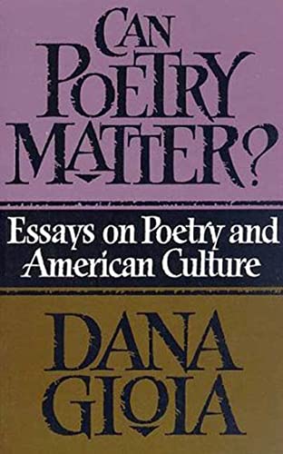 Can Poetry Matter?