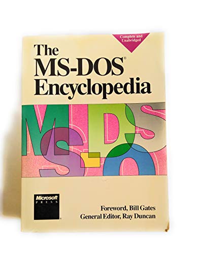 M. S.-DOS Encyclopaedia
