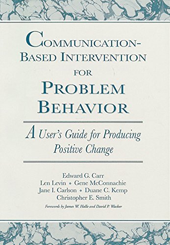 Communication-Based Intervention for Problem Behaviour