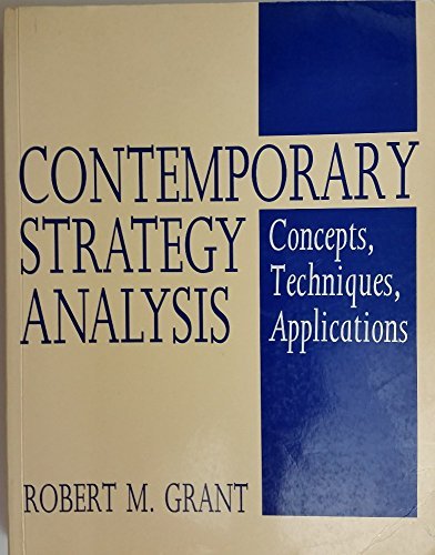 Contemporary Strategy Analysis