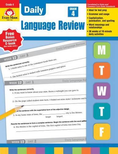 Daily Language Review Grade 4 Te