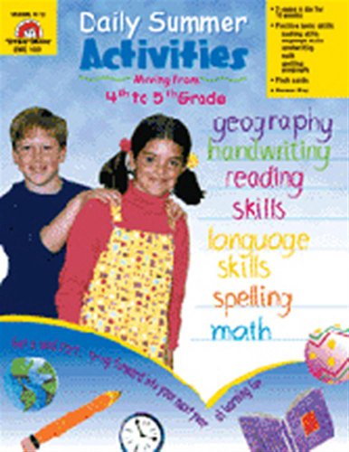 Daily Summer Activities, Moving from Fourth to Fifth Grade