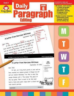 Daily Paragraph Editing, Grade 6 Teacher Edition