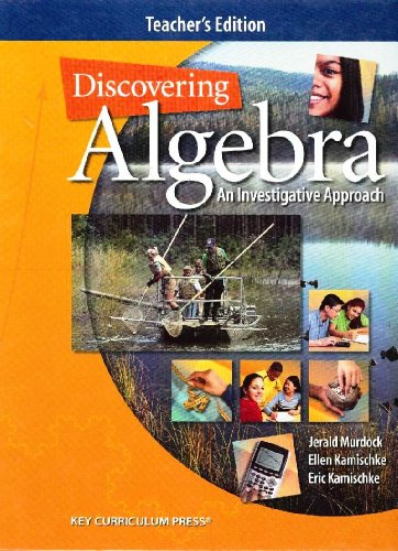 Discovering Algebra: An Investigative Approach, Teacher's Edition