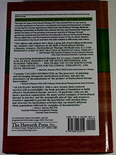 Horticultural Therapy Methods