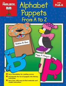The Education Center TEC61113 Alphabet Puppets From A To Z Prek-K 