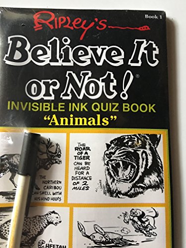 Ripley's Believe It or Not, Invisible Ink Quiz Book Animals, Book 1